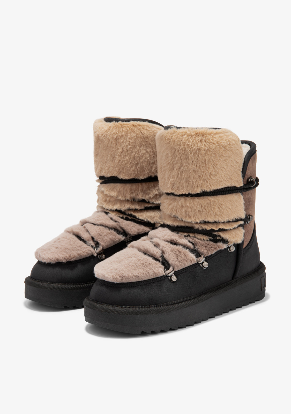 D FRANKLIN ZAPATOS / BOOTS / NORDIC Nordic Trk Fur Gradient Black