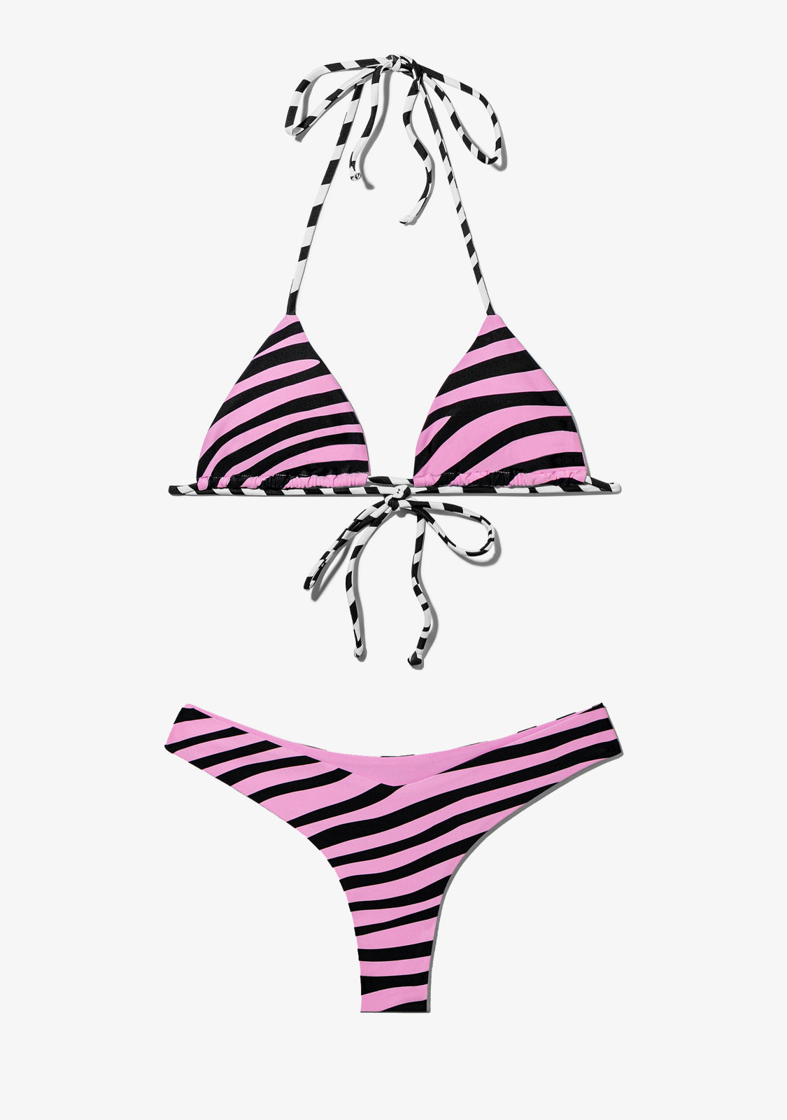 Samoa Top Fiji Bottom Bikini Zebra Pink