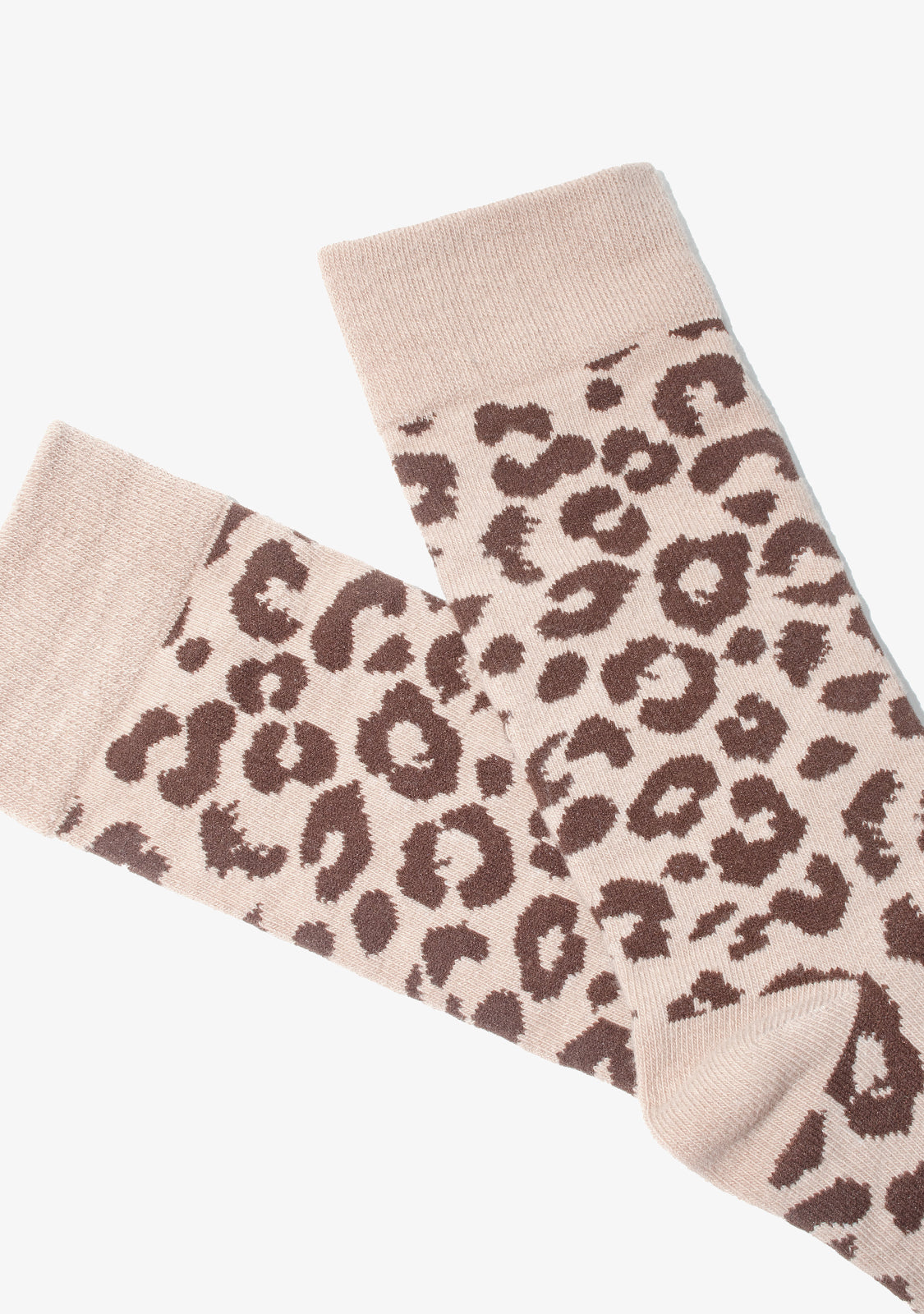 Leopard Socks Sand