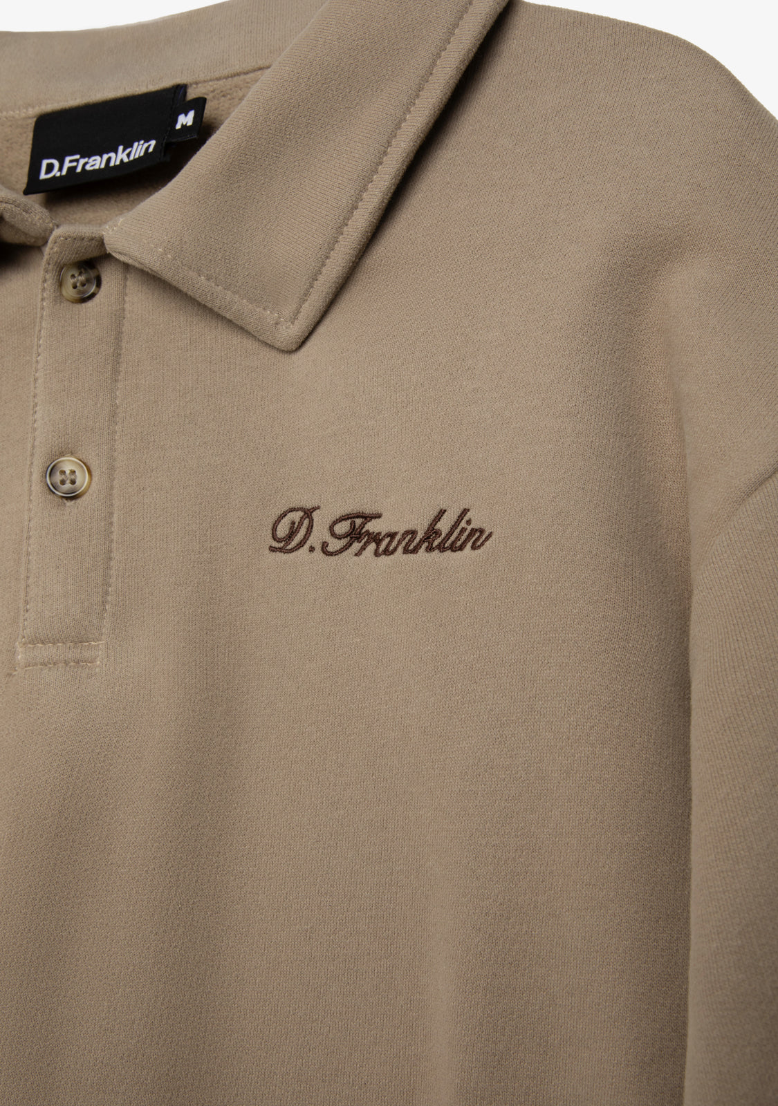 Cropped Polo Sweatshirt Sand