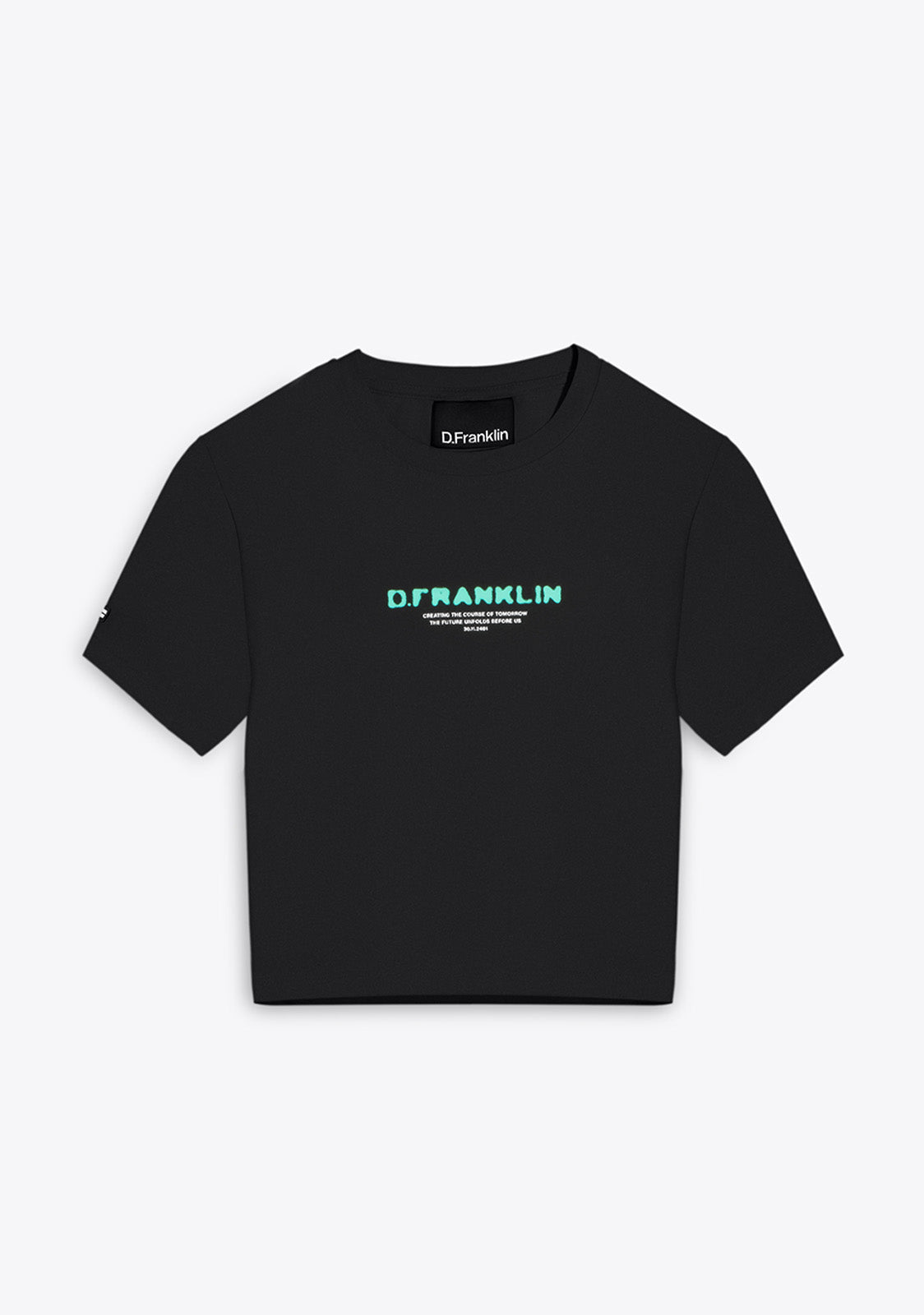 Tomorrow Cropped T-Shirt Black