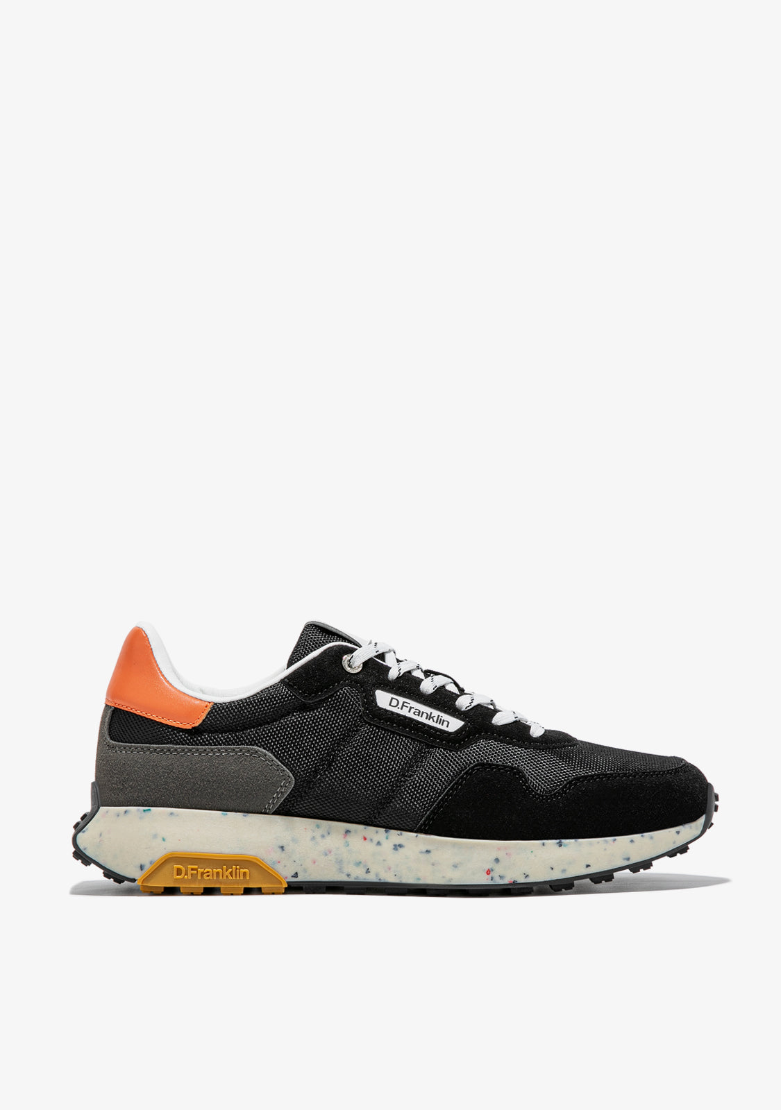 Black and orange trainers on sale