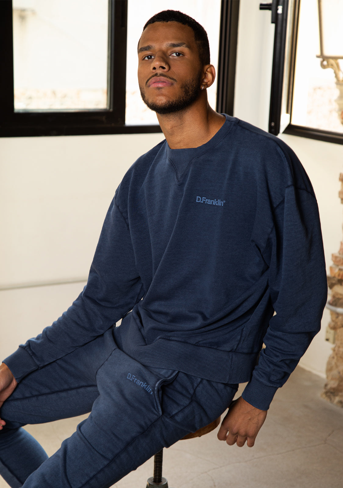 Sweatshirt Oversized D.Franklin Basic Navy