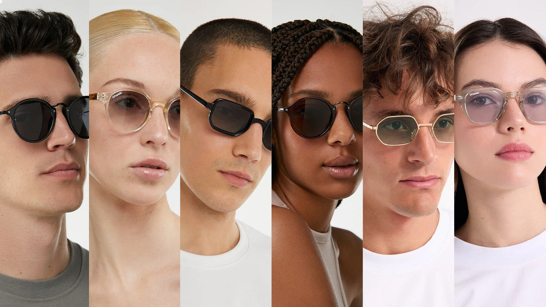 Sunglasses according to skin tone