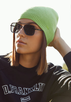 Nordic Bomb Slouch Beanie Green