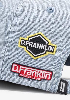 Logo Denim Cap Blue