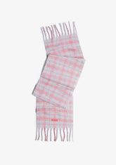 Nordic Bomb Plaid Scarf Grey