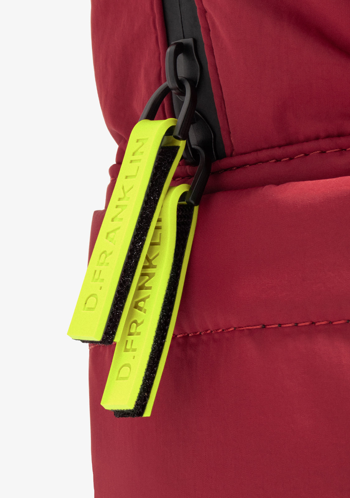 Multi-Pocket Nylon Backpack Red + Custom Set Lime