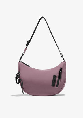 Round Nylon Crossbody Bag Pink + Custom Set Fuchsia