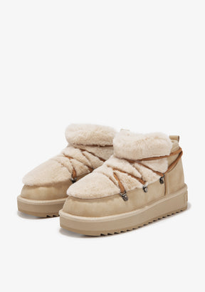 D FRANKLIN ZAPATOS / BOOTS / NORDIC Nordic  Trk Fur Low Beige