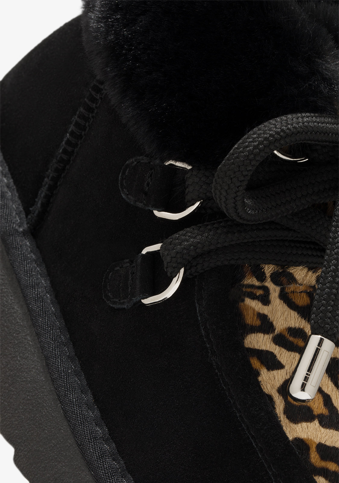 Nordic Mid Fur Black / Leopard