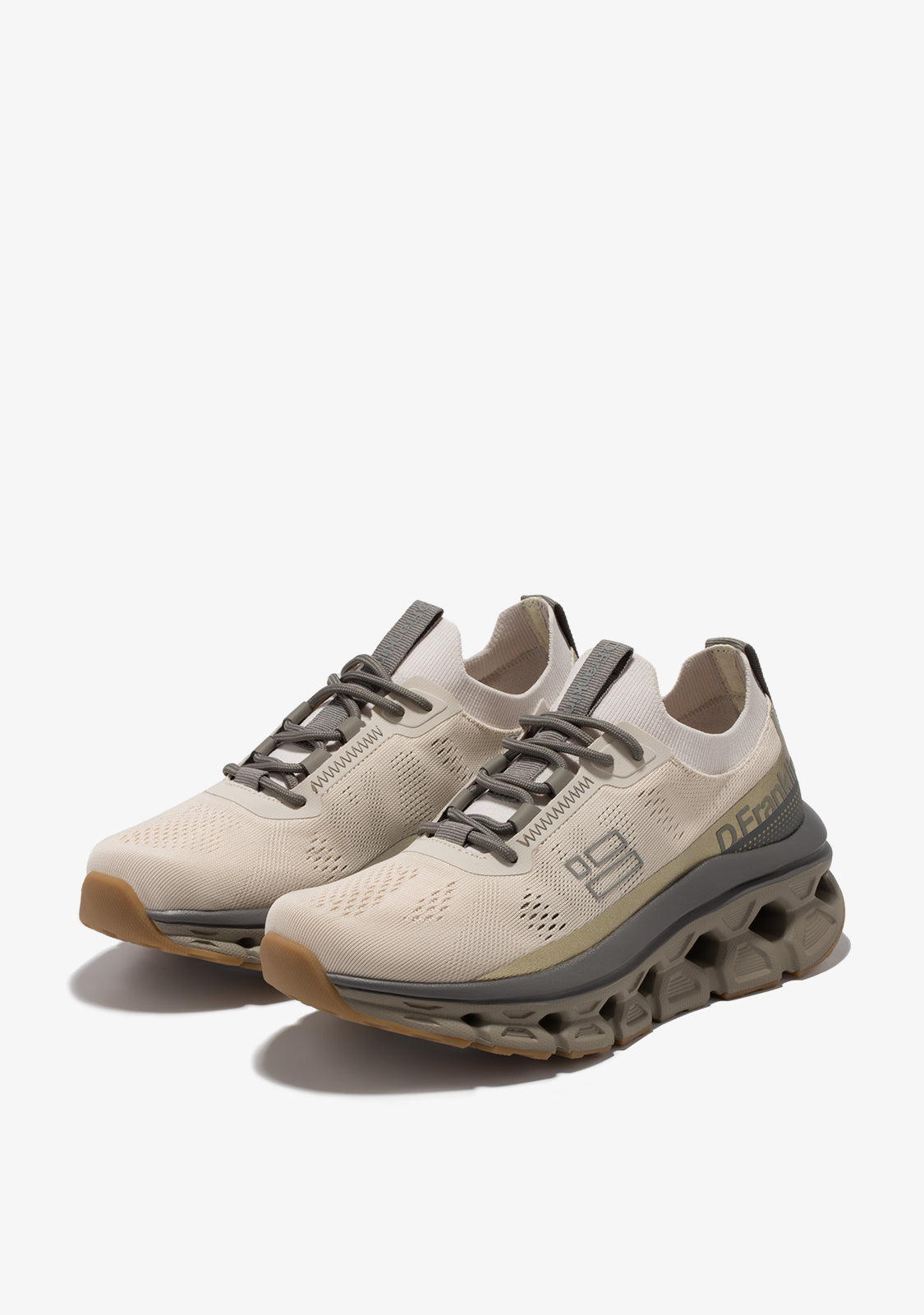 D FRANKLIN ZAPATOS / BOTAS Y BOTINES / MILITAR Aero Sneakers Mesh Cream / Gold