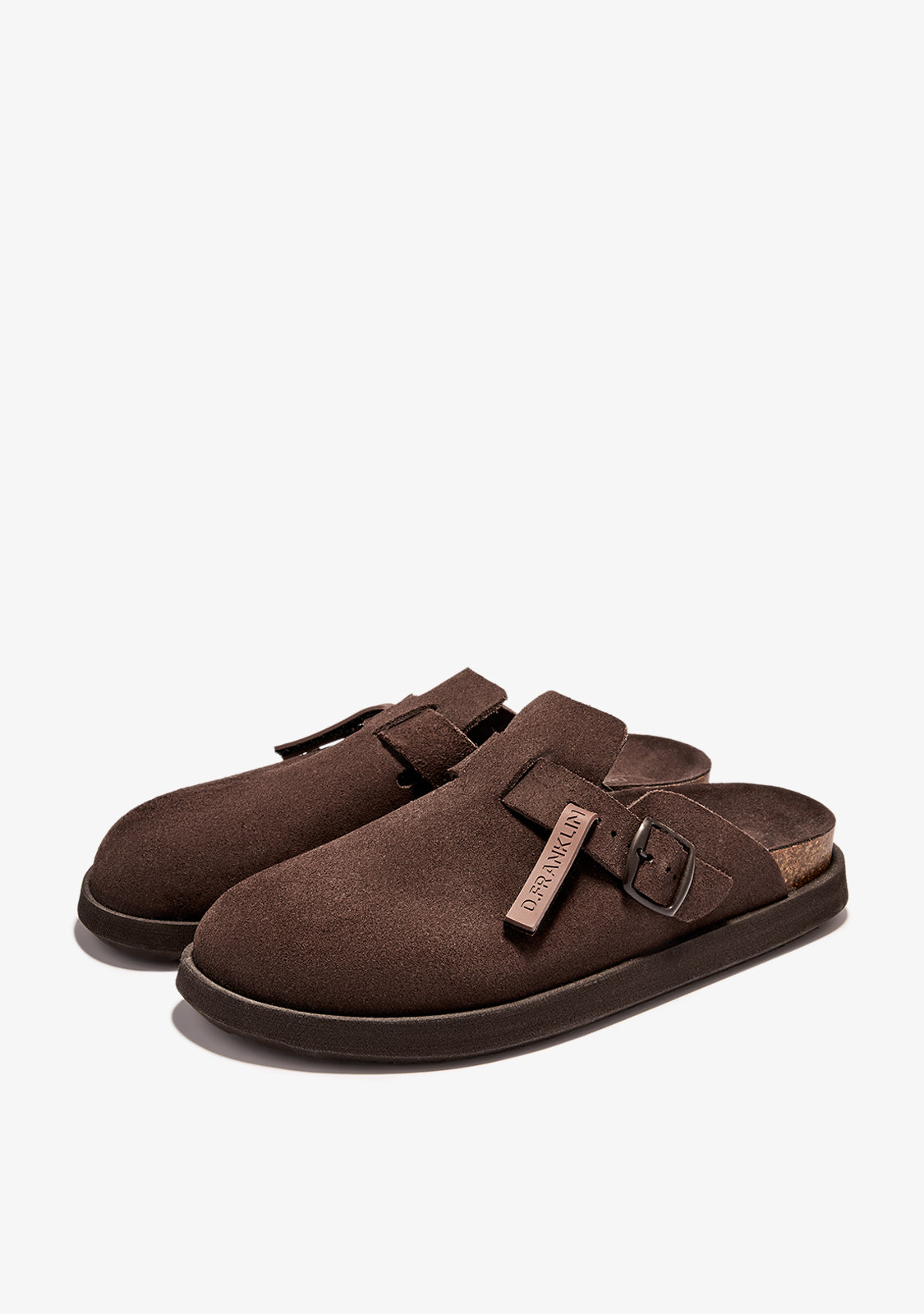 Vibe Sandals Clog Suede Chocolate