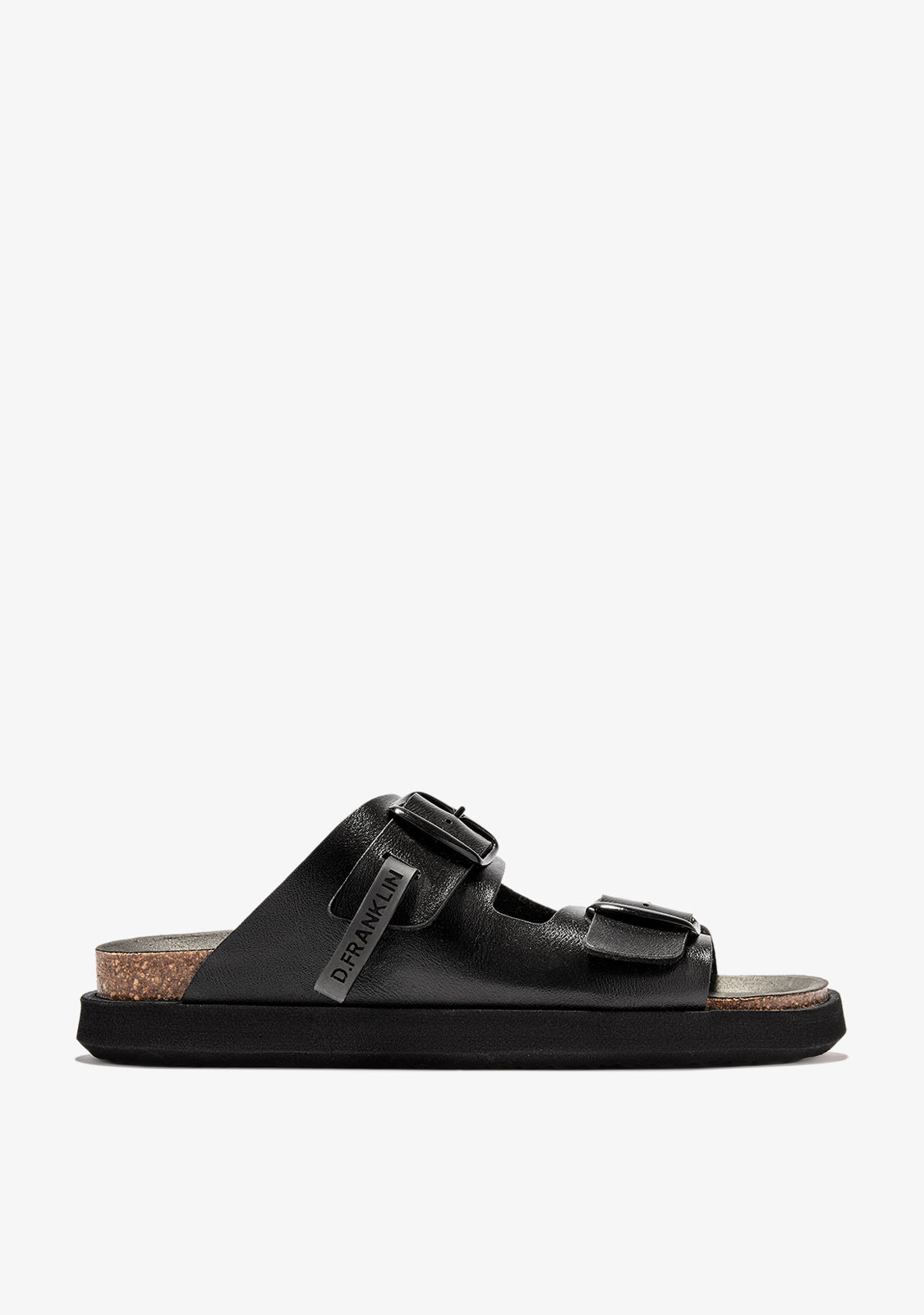 Vibe Sandals Buckle Met Black