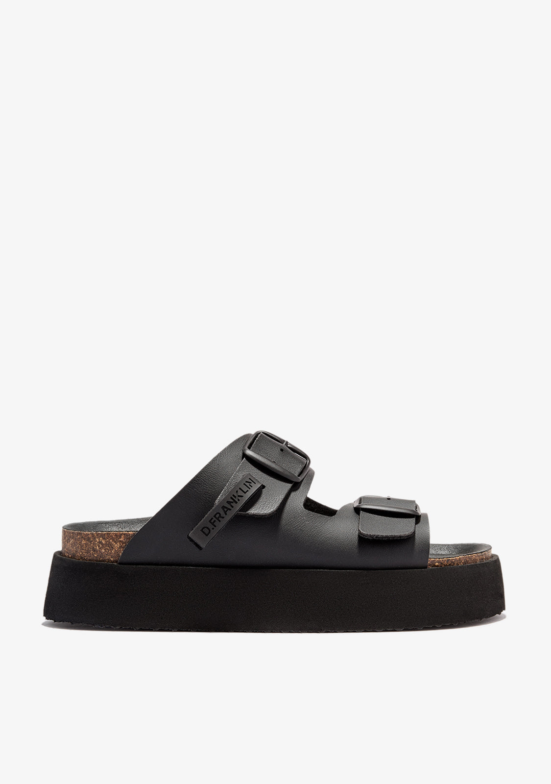 Vibe Sandals Buckle Platform Champion Black