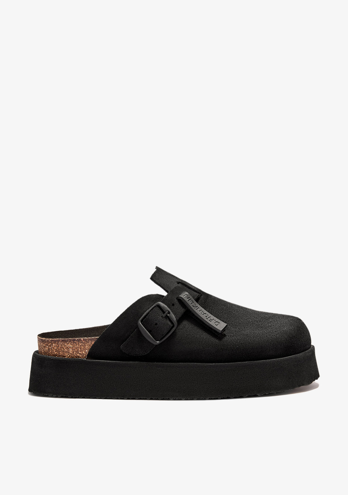 Women's Vibe Clog Platform Suede Chocolate | D.Franklin