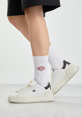 DF Patch Socks White