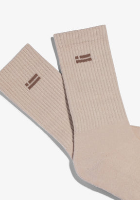 Gorpcore Flag Socks Sand