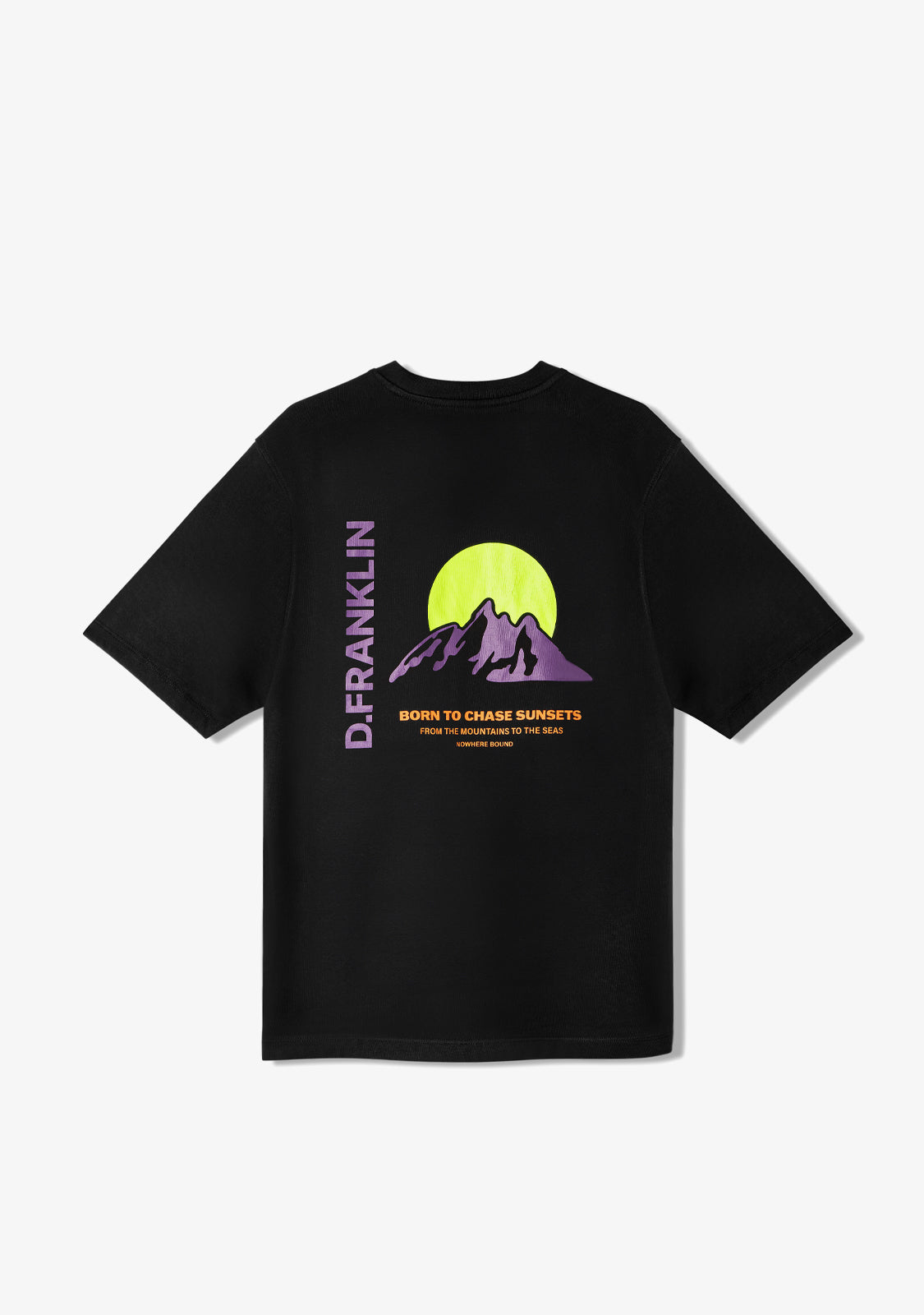 Sunsets T-Shirt Black / Purple