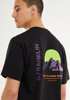 Sunsets T-Shirt Black / Purple