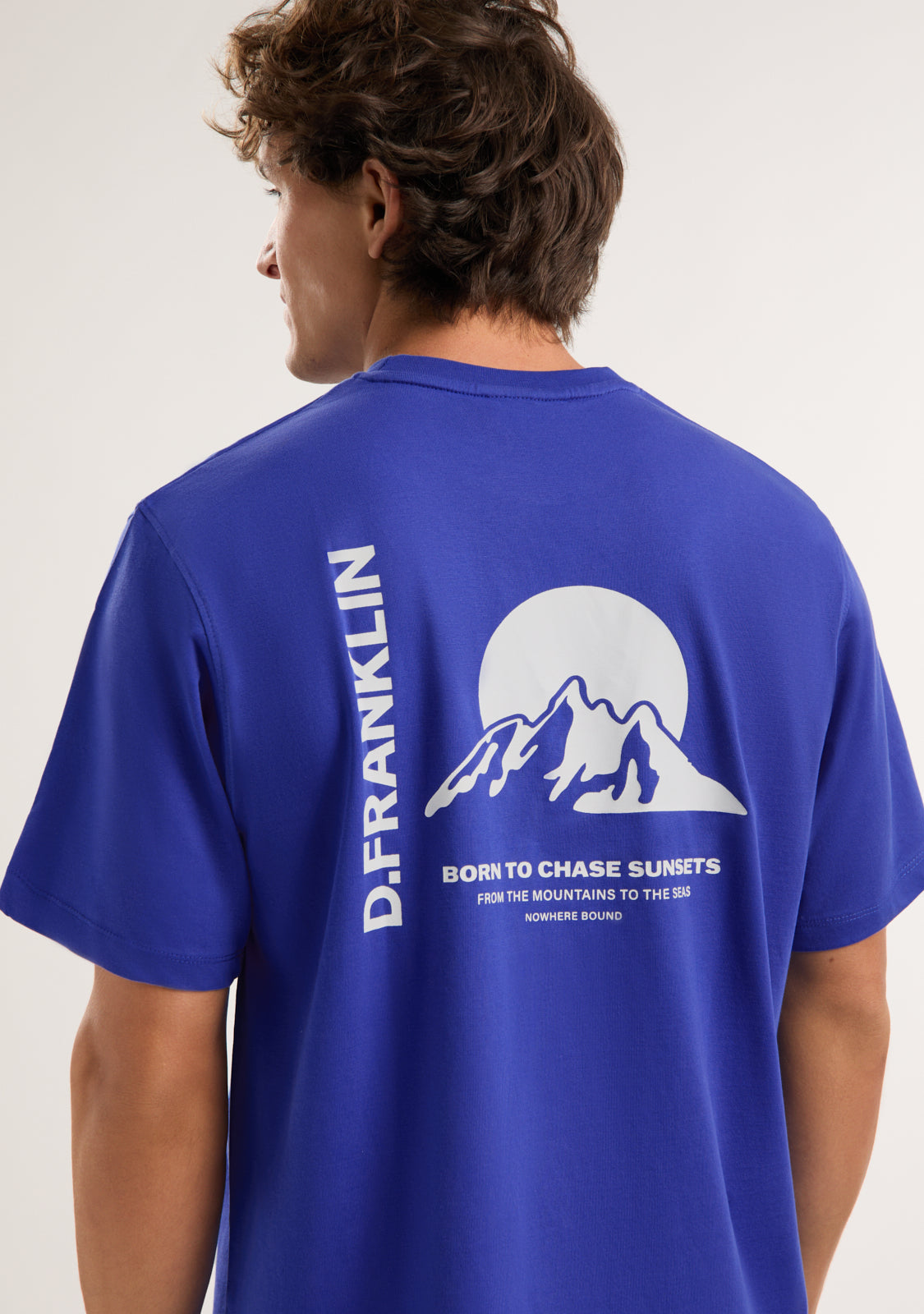 Sunsets T-Shirt Blue / White