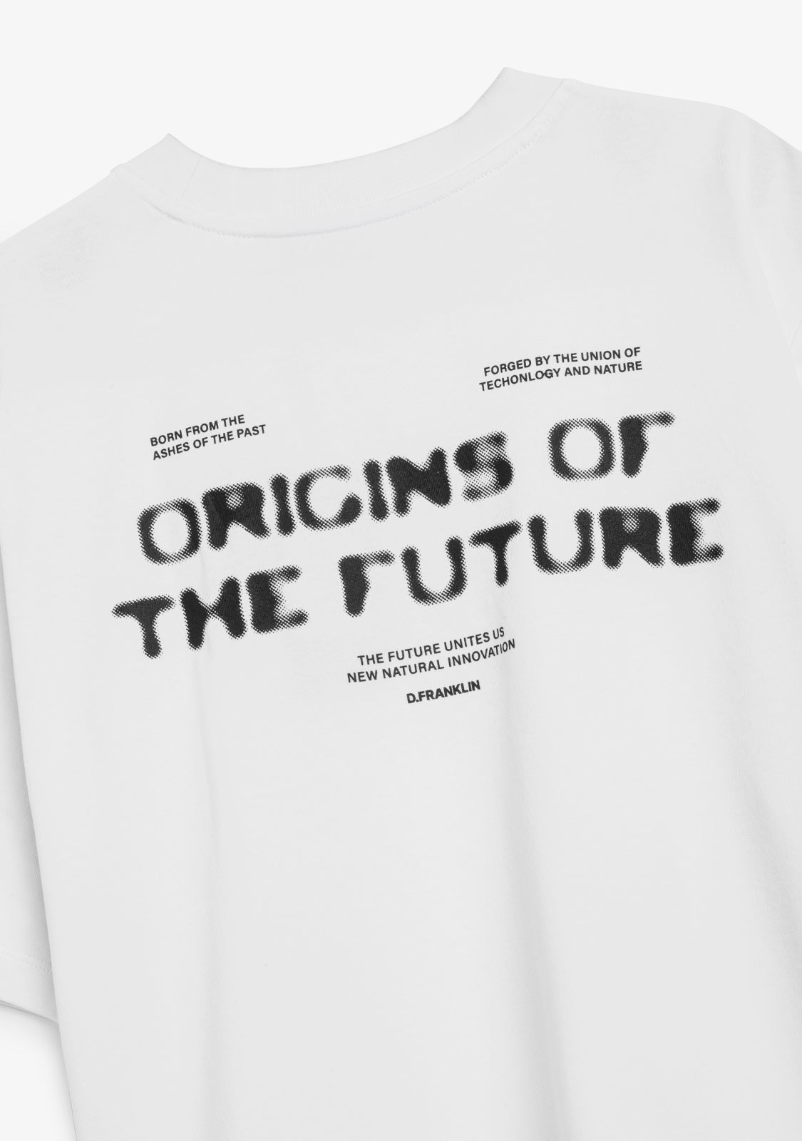 Origins Cropped T-Shirt White / Black