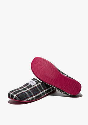 Mercredy Slipper Tartan Grey