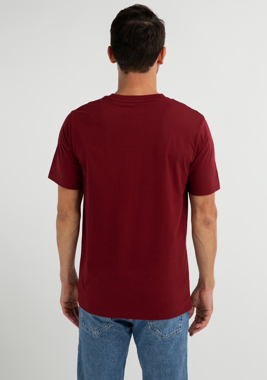 Logo Flag T-Shirt Burgundy / Black