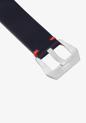 Leather Band Navy / Red