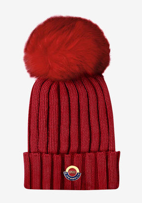 Pom Beanie Red