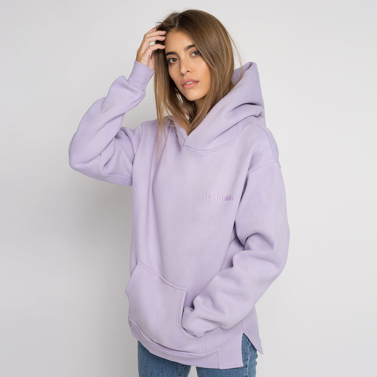 Hoodie Oversized DF Basic Lilac