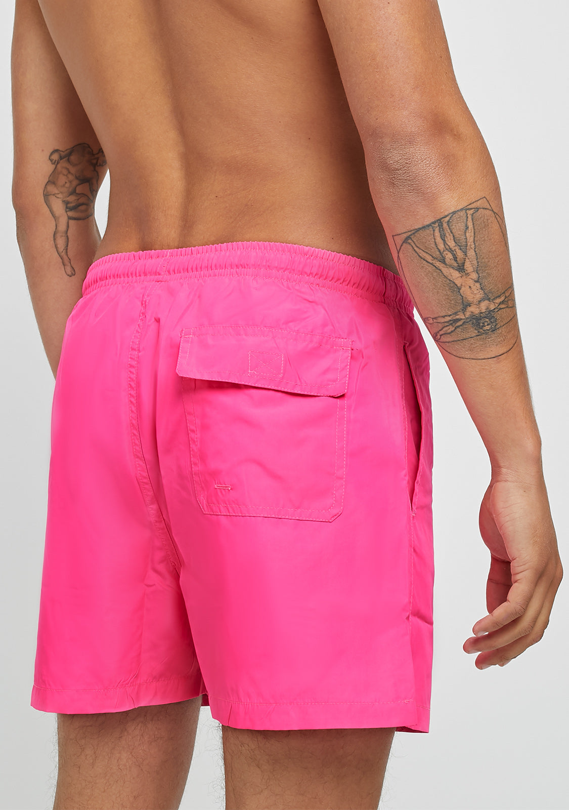 Hot Pink Swim Short Smiley