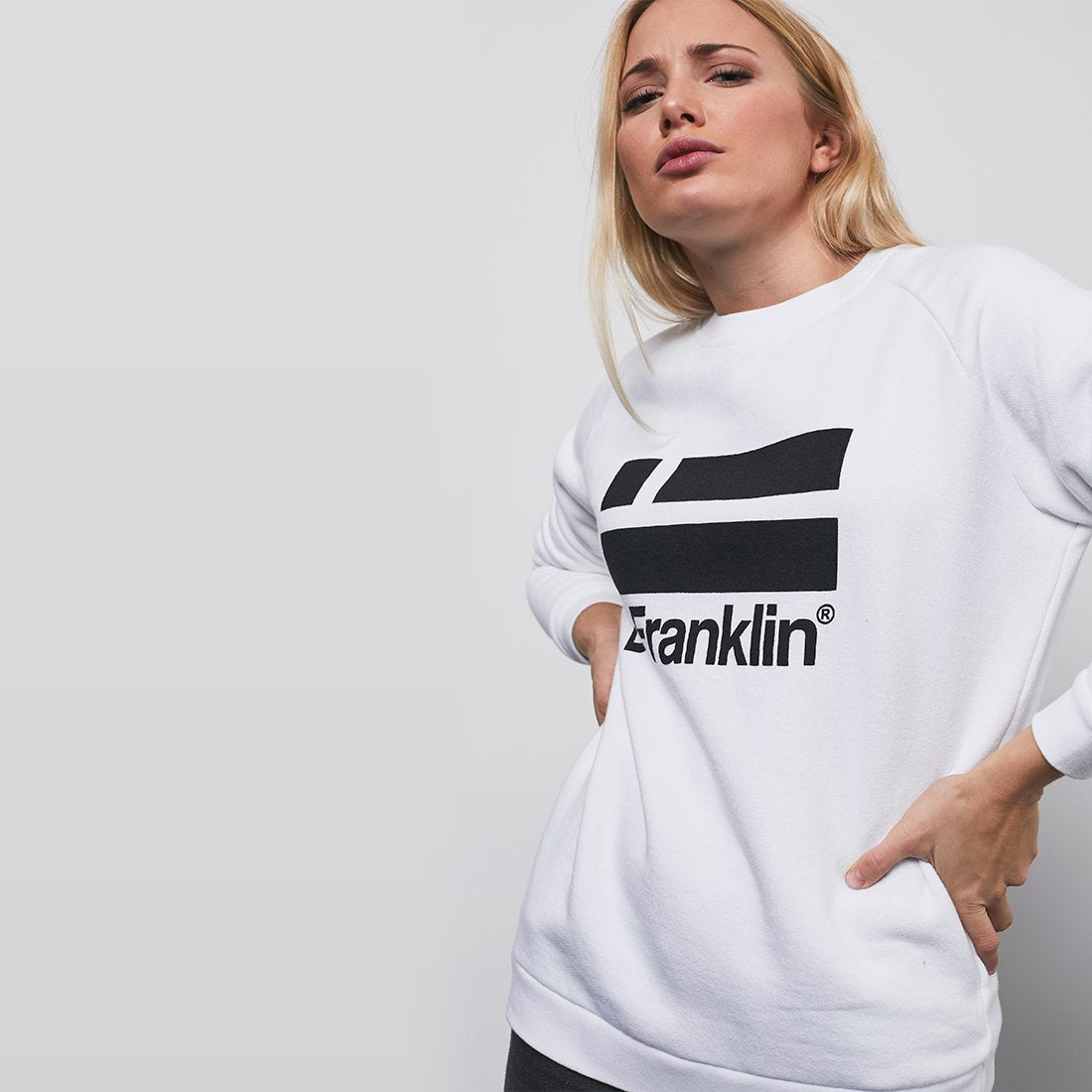 Sweatshirt Logo Black / White