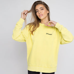 Sweatshirt Oversized Basic Yellow V1