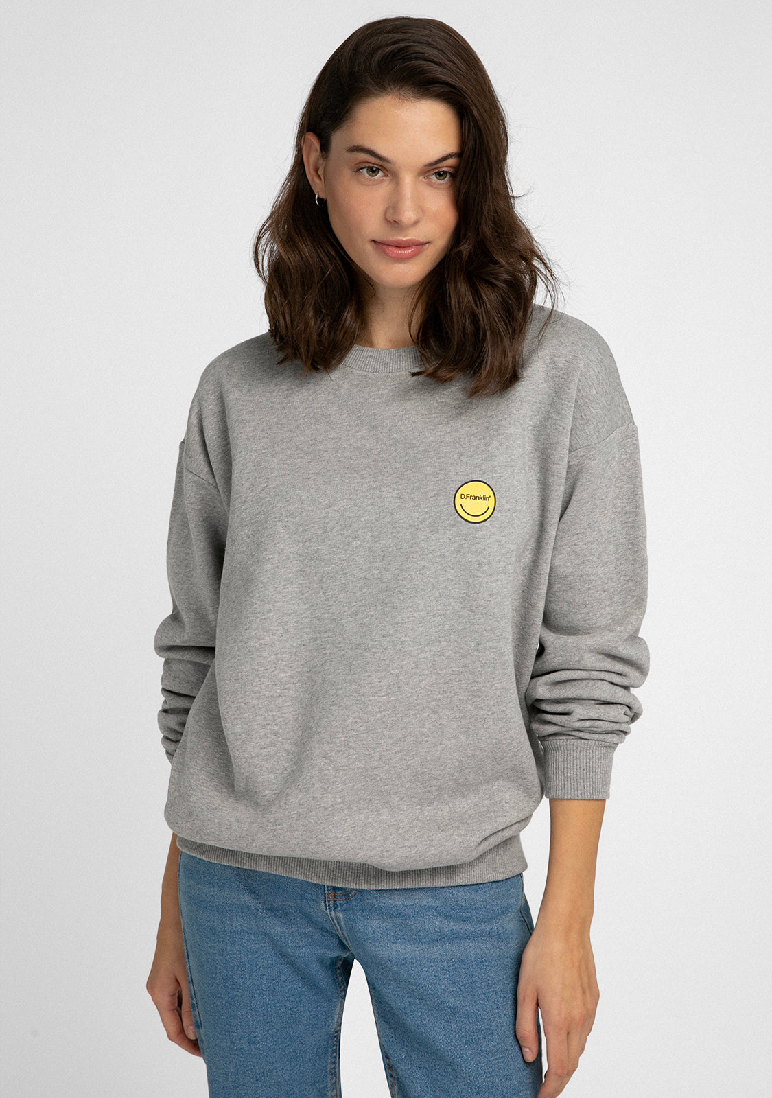 Sweatshirt Smiley Female Grey