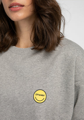 Sweatshirt Smiley Female Grey