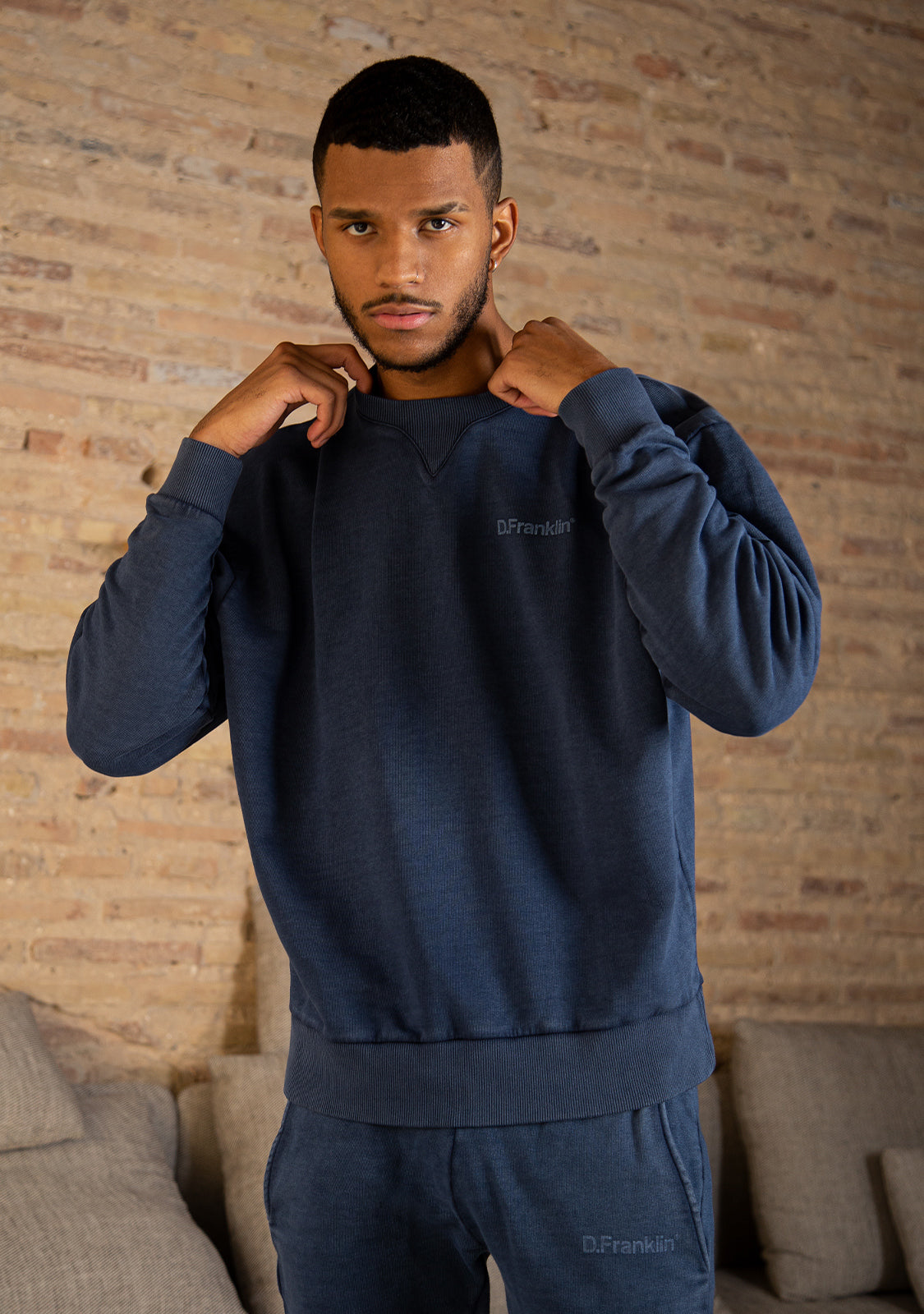 Sweatshirt Oversized D.Franklin Basic Navy