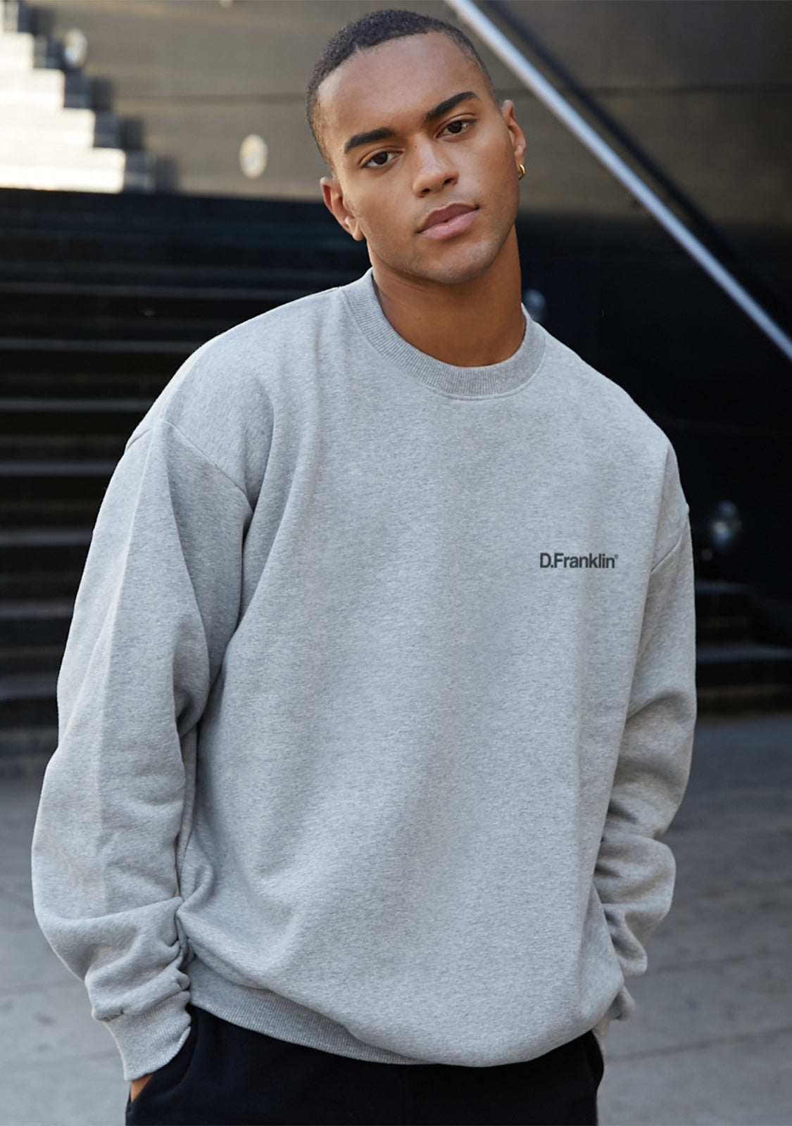 Sweatshirt Oversized D.Franklin Basic Grey V2