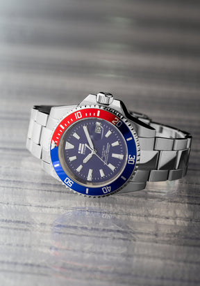 Scuba Diving Steel Blue Red / Blue