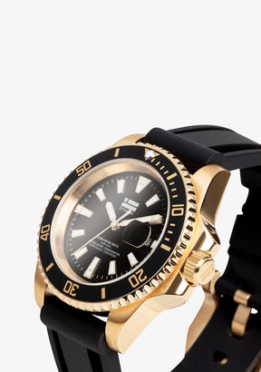 Scuba Diving Black Gold Black