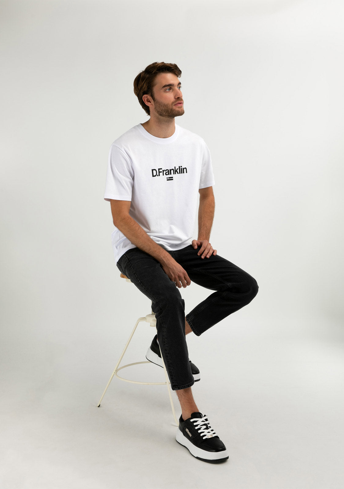 Logo Flag T-Shirt White / Black