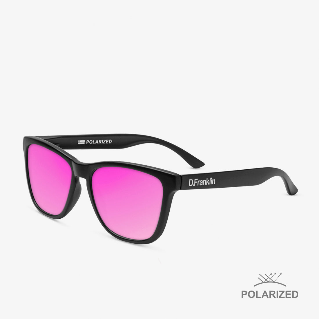 Roosevelt Black Matte / Pink Polarized