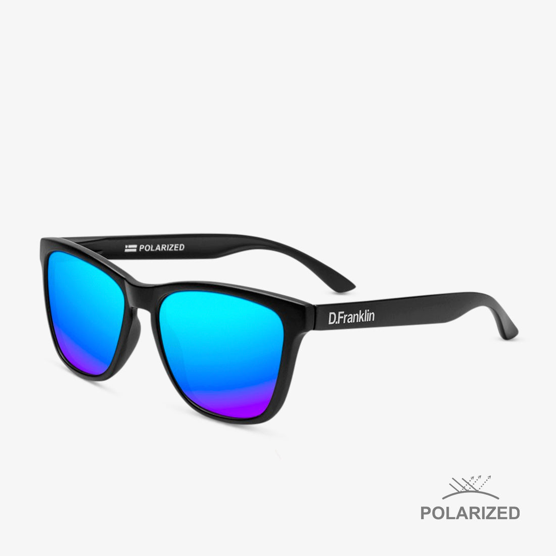 Roosevelt Black Matte / Blue Polarized