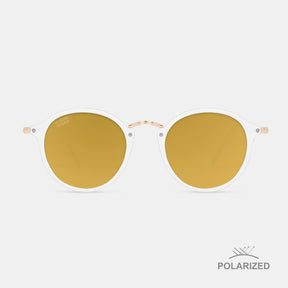 Roller Shiny White / Golden Brown Polarized