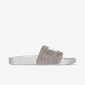 Glitter Slides Silver