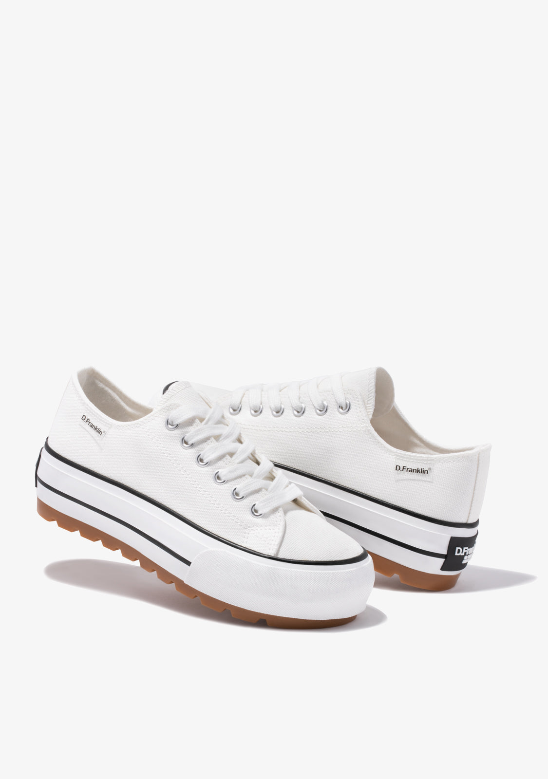 One Way Low Track Canvas Basic White