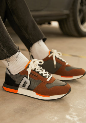 535 Nylon Grey / Camel